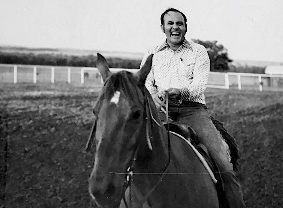 Dr. Shook on horseback